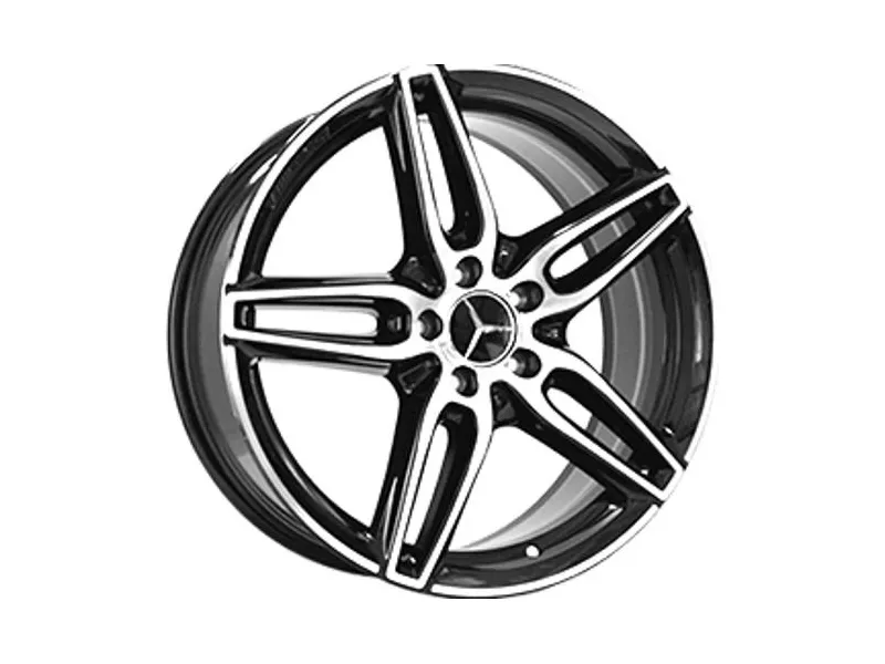 Replica Mercedes MR030 9x19 5x112 ET49 DIA66.6 BKF