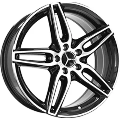 Replica Mercedes MR030 8x19 5x112 ET43 DIA66.6 BKF