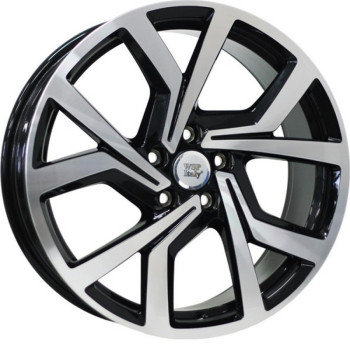 Литые диски WSP Italy Volksvagen (W469) Giza 7.5x18 5x112 ET51 DIA57.1 GLOSSY BLACK POLISHED