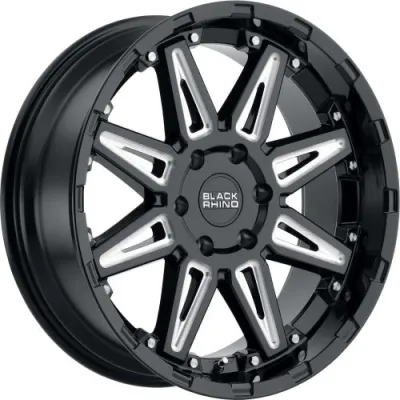 Black Rhino Rush 9.5x20 5x150 ET12 DIA110.1 GBW/MS