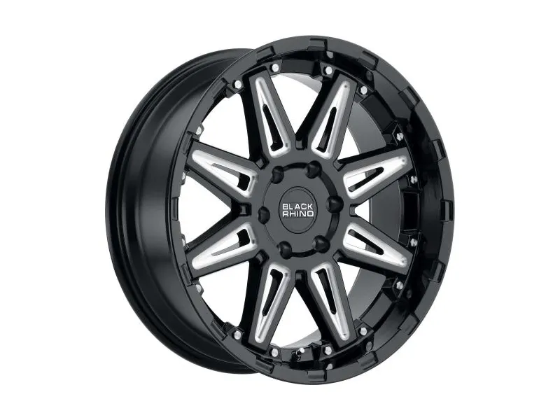 Black Rhino Rush 9.5x20 5x150 ET12 DIA110.1 GBW/MS