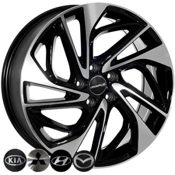 Zorat Wheels BK5518 7.5x18 5x114.3 ET51 DIA67.1 BP