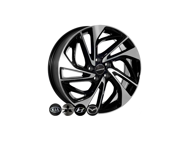Zorat Wheels BK5518 7.5x18 5x114.3 ET51 DIA67.1 BP