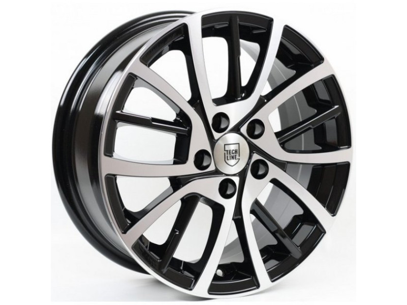 Tech Line TL 548 6x15 5x100 ET40 DIA57.1 Black Diamond
