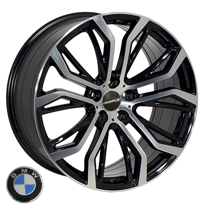 Replica BMW FR528 BKF R21 W10.0 PCD5x120 ET40 DIA74.1
