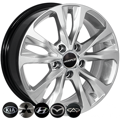 Replica Chery BK5212 HS R16 W6.5 PCD5x108 ET37 DIA65.1