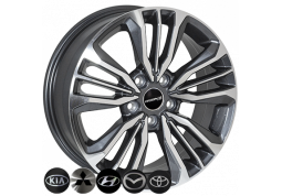 Replica Geely TL1441NW DarkGMF R17 W6.5 PCD5x114.3 ET45 DIA67.1