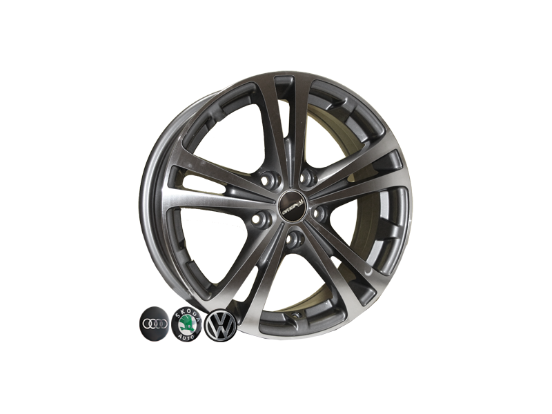 Replica Volkswagen Z616 DGMF R15 W6.0 PCD5x112 ET47 DIA57.1