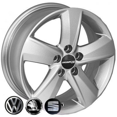 Replica Skoda SSL445 S R15 W6.0 PCD5x100 ET38 DIA57.1
