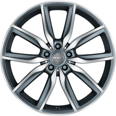 Mak Allianz Gun Met Mirror Face R20 W8.0 PCD5x120 ET30 DIA72.6
