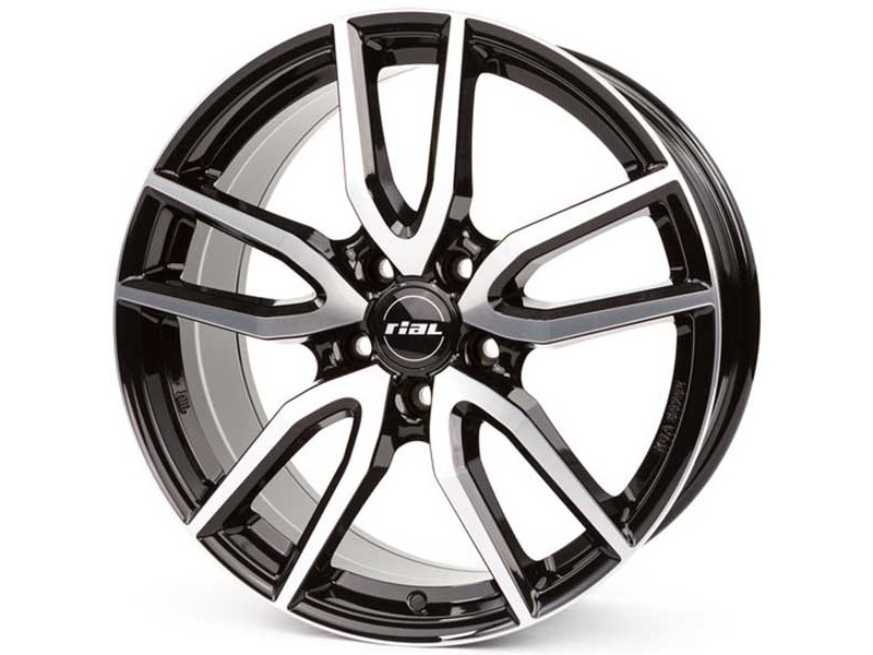 Rial Torino diamond black front polished R18 W8.0 PCD5x114.3 ET35 DIA70.1