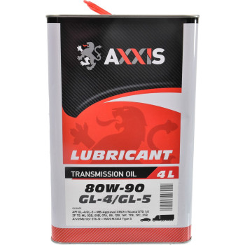 Масло AXXIS GL-4/GL-5 80W-90 (4л)