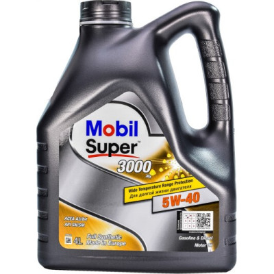 Масло MOBIL SUPER 3000 5W-40 (4л)