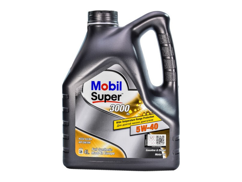 Масло MOBIL SUPER 3000 5W-40 (4л)