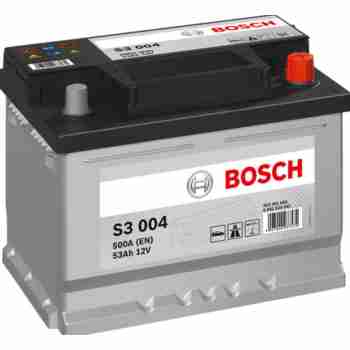 Аккумулятор  BOSCH (S3004) 53Ah-12v, EN500