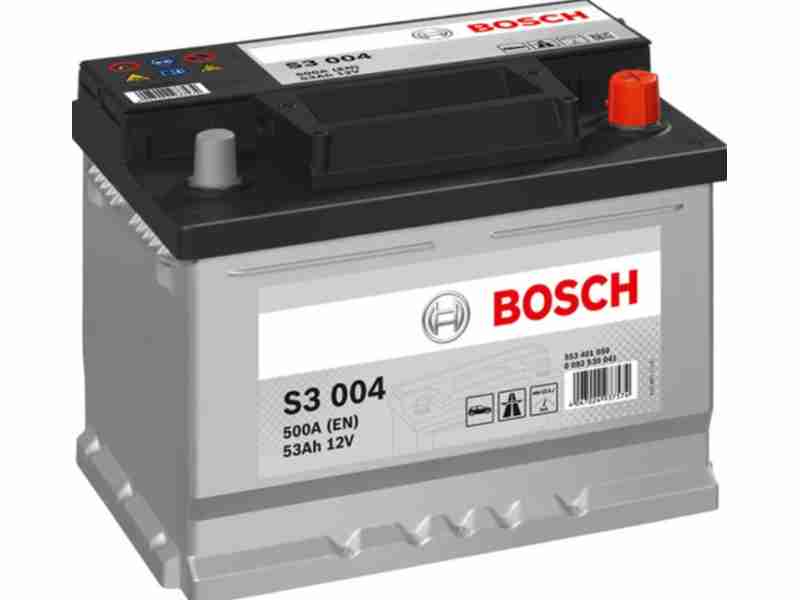 Аккумулятор  BOSCH (S3004) 53Ah-12v, EN500