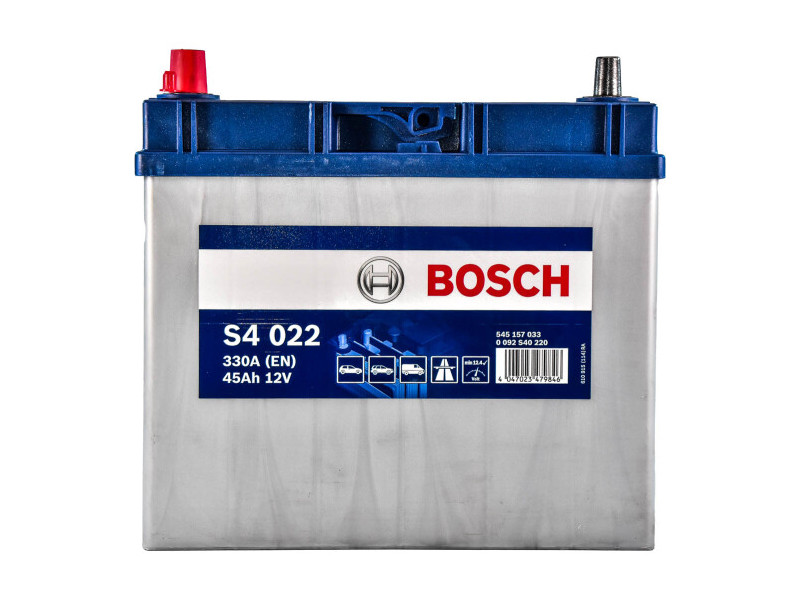 Аккумулятор  BOSCH (S4022) 45Ah-12v, EN330