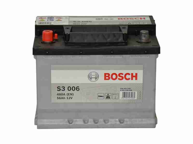 Аккумулятор  BOSCH (S3006) 56Ah-12v, EN480