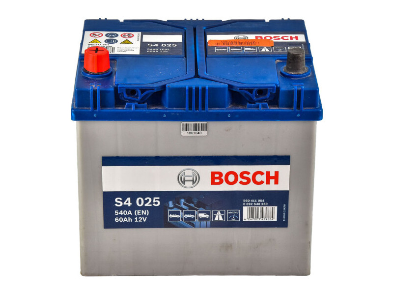 Акумулятор BOSCH (S4025) 60Ah-12v, EN540