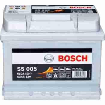 Аккумулятор  BOSCH (S5005) 63Ah-12v, EN610