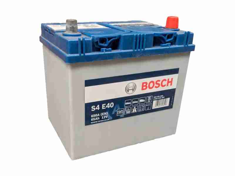 Аккумулятор  BOSCH (S4E40) 65Ah-12v, EN650