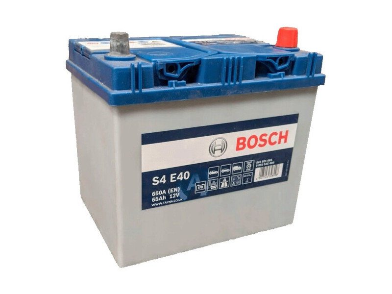 Акумулятор BOSCH (S4E40) 65Ah-12v, EN650