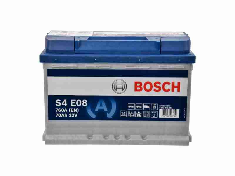 Акумулятор BOSCH (S4E08) 70Ah-12v, EN760