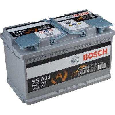 Акумулятор BOSCH (S5A11) 80Ah-12v, EN800