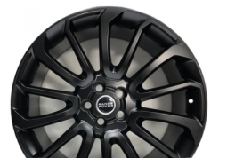 Replica Range Rover LR005 MATT BLACK R22 W9.5 PCD5x120 ET48 DIA72.6