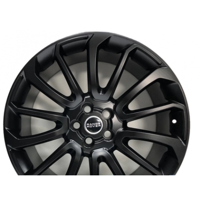 Replica Range Rover LR005 MATT BLACK R22 W9.5 PCD5x120 ET48 DIA72.6