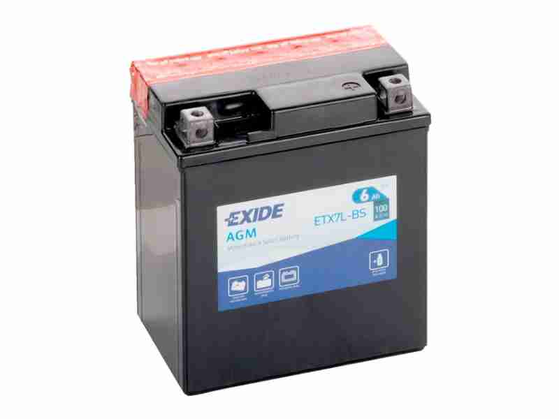 Аккумулятор  EXIDE (ETX7L-BS) 6Ah-12v, EN100