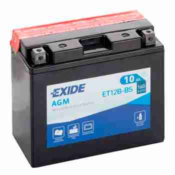 Аккумулятор  EXIDE (ET12B-BS) 10Ah-12v, EN160
