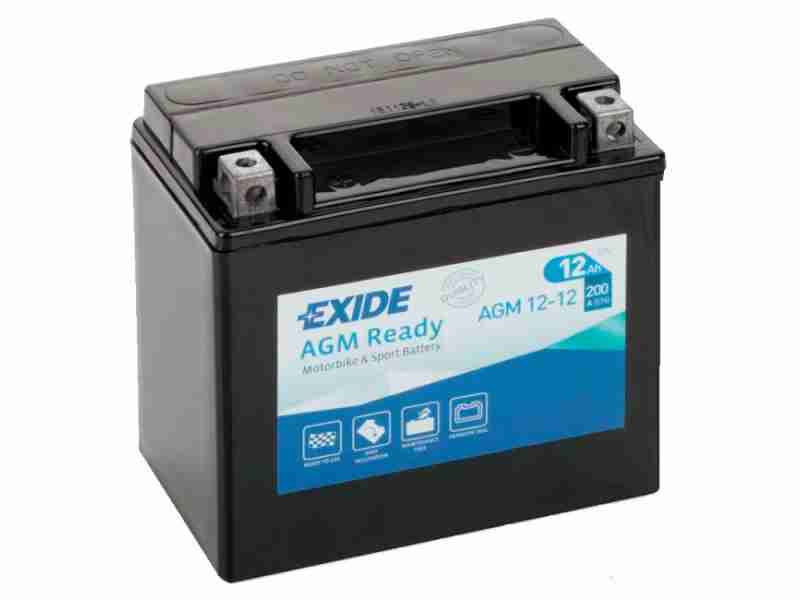 Аккумулятор  EXIDE Moto 6MTC-12 Аз AGM12-12 (200EN) 12V L+