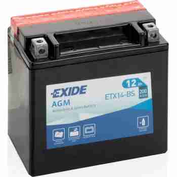 Акумулятор EXIDE (ETX14-BS) 12Ah-12v, EN200