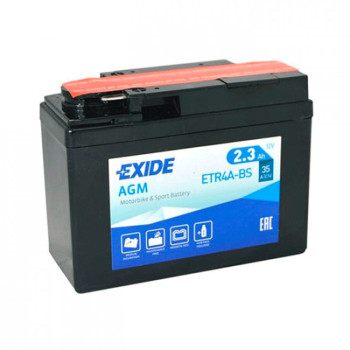 Аккумулятор  EXIDE (ETR4A-BS) 2.3Ah-12v, EN35