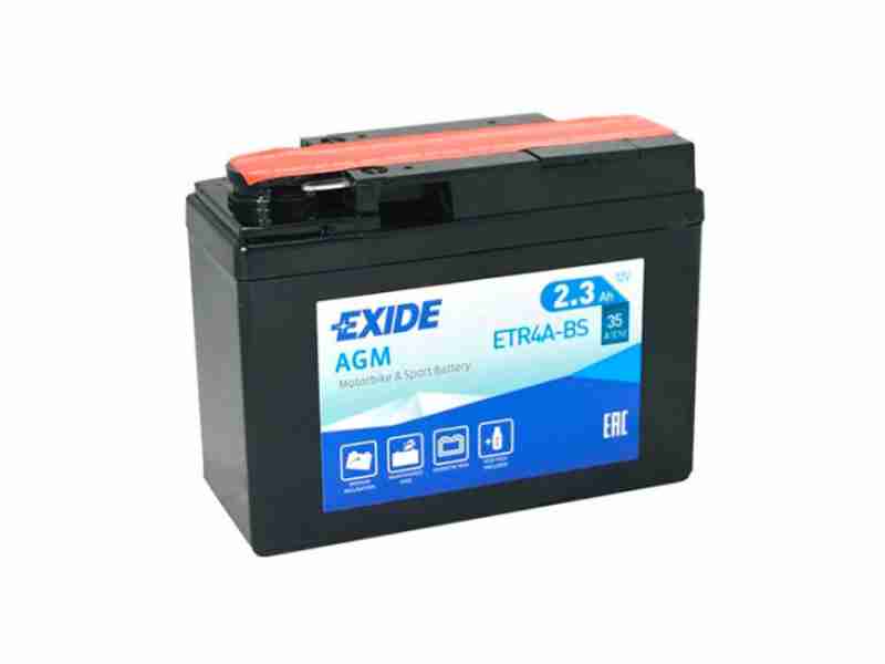 Аккумулятор  EXIDE (ETR4A-BS) 2.3Ah-12v, EN35