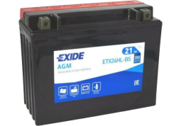 Акумулятор EXIDE (ETX24HL-BS) 21Ah-12v, EN350