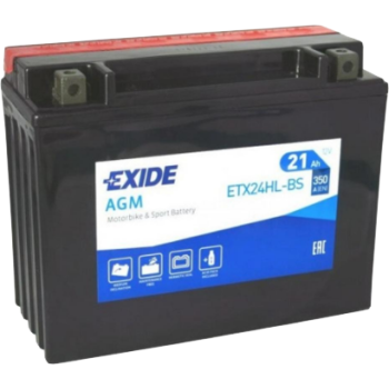 Акумулятор EXIDE (ETX24HL-BS) 21Ah-12v, EN350