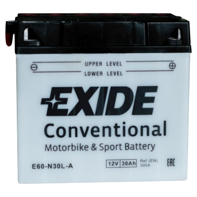 Акумулятор EXIDE (E60-N30L-A) 30Ah-12v, EN300