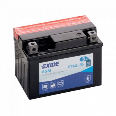 Акумулятор EXIDE (ETX4L-BS) 3Ah-12v, EN50