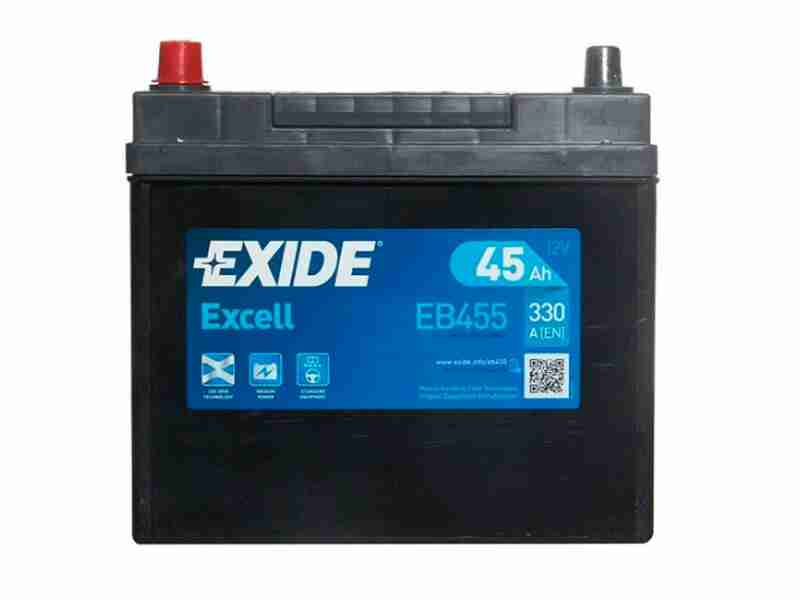 Акумулятор EXIDE EXCELL (EB455) 45Ah-12v, EN330