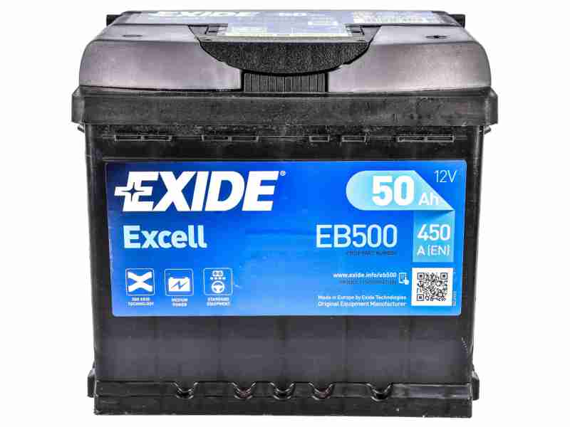 Аккумулятор  EXIDE EXCELL (EB500) 50Ah-12v, EN450