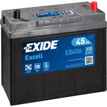 Акумулятор EXIDE EXCELL (EB456) 45Ah-12v, EN300