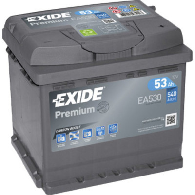 Акумулятор EXIDE PREMIUM (EA530) 53Ah-12v, EN540