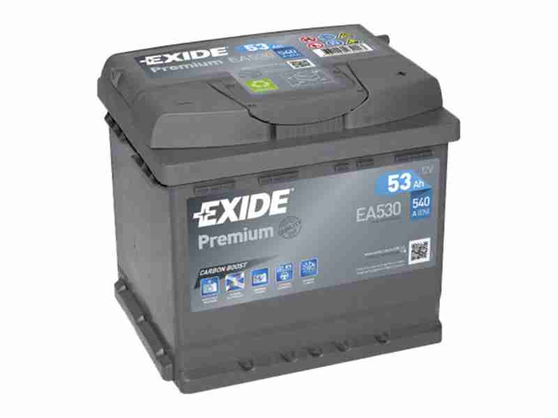 Аккумулятор  EXIDE PREMIUM (EA530) 53Ah-12v, EN540