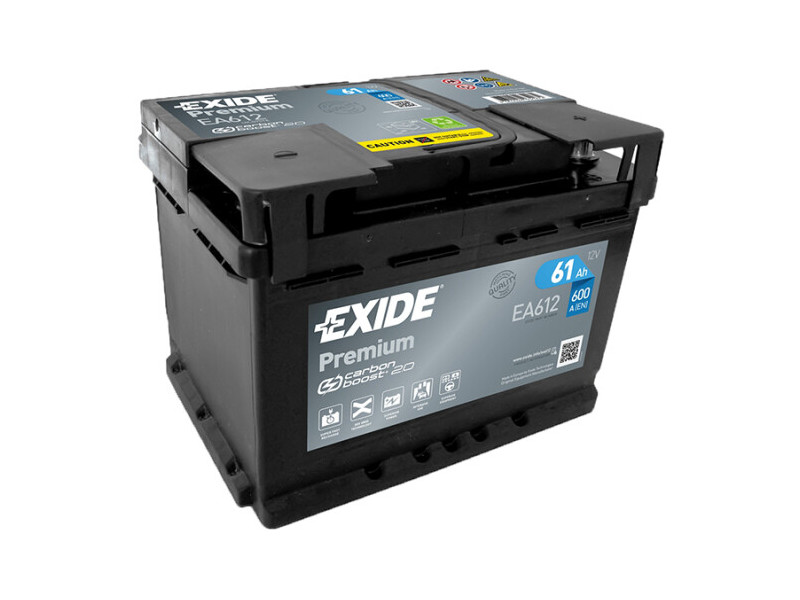 Аккумулятор  EXIDE PREMIUM (EA612) 61Ah-12v, EN600