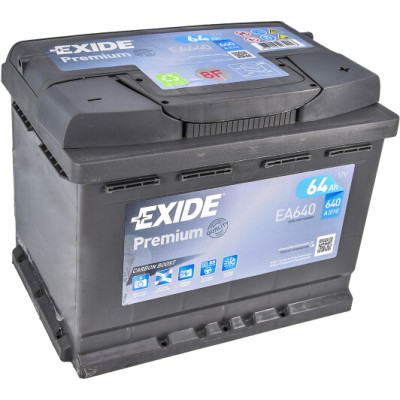 Акумулятор EXIDE PREMIUM (EA640) 64Ah-12v, EN640