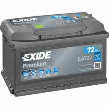 Аккумулятор  EXIDE PREMIUM (EA722) 72Ah-12v, EN720