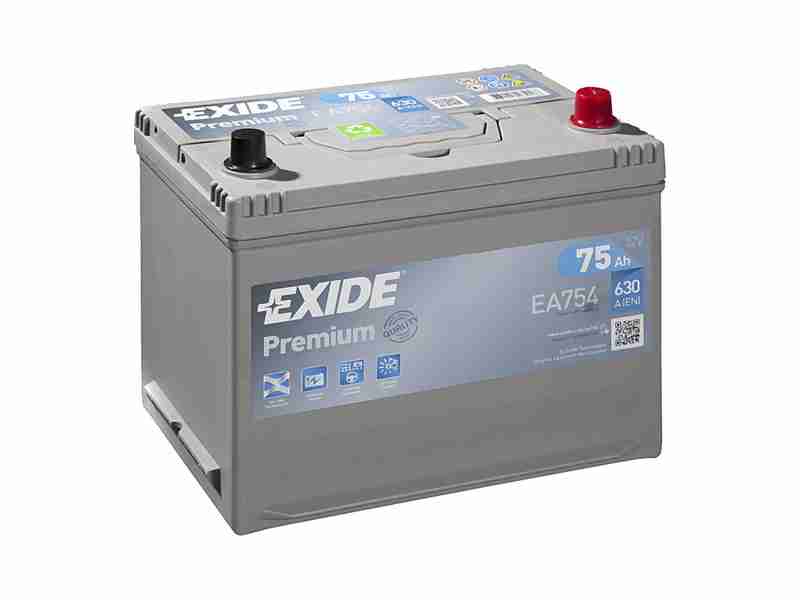 Акумулятор EXIDE PREMIUM (EA754) 75Ah-12v, EN630