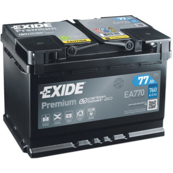 Акумулятор EXIDE PREMIUM (EA770) 77Ah-12v, EN760